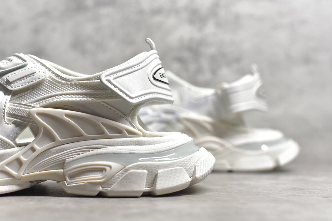 Balenciaga Track Sandals White