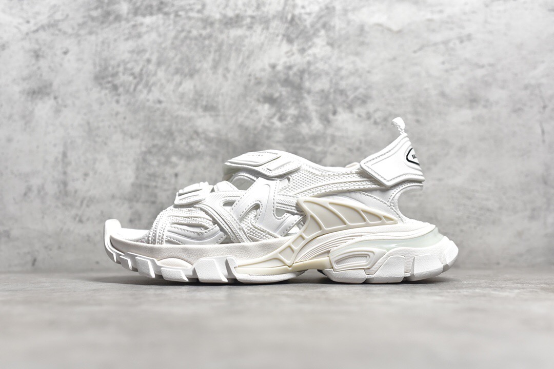 Balenciaga Track Sandals White
