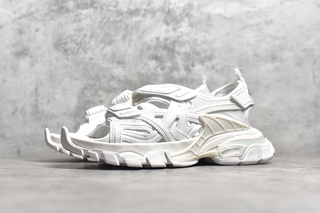Balenciaga Track Sandals White