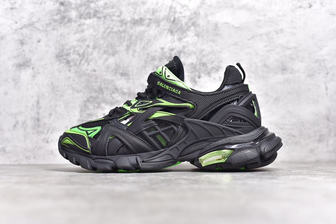 Balenciaga Track Trainer Black Green