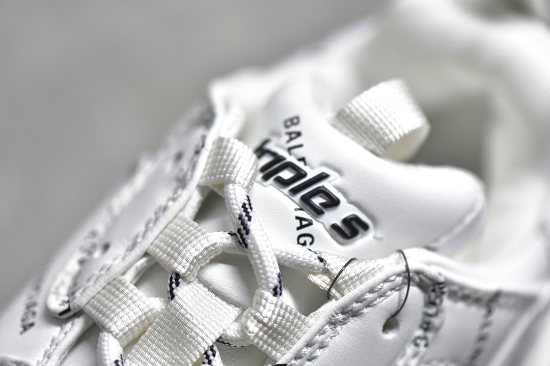 Balenciaga Triple S Allover Logo White