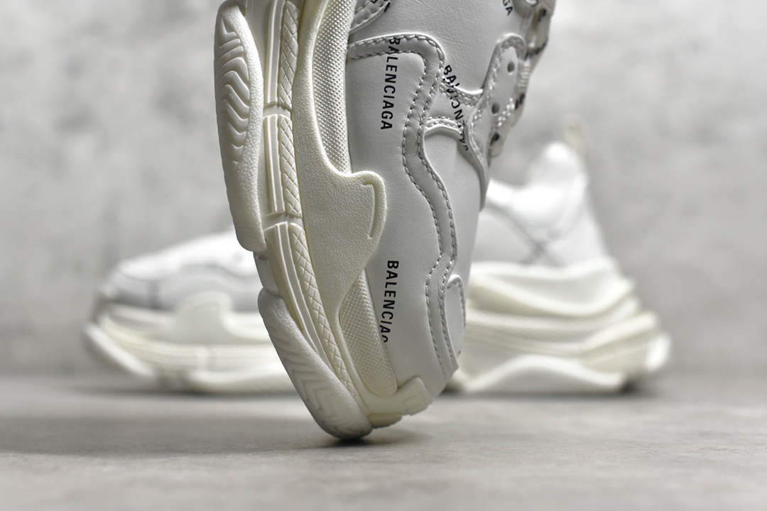 Balenciaga Triple S Allover Logo White