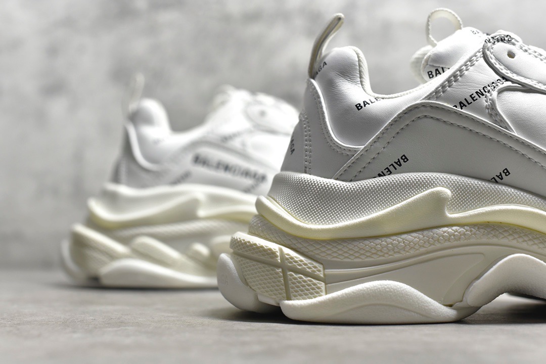 Balenciaga Triple S Allover Logo White