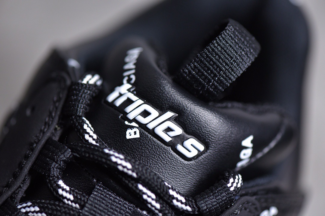 Balenciaga Triple S Allover Logo Black