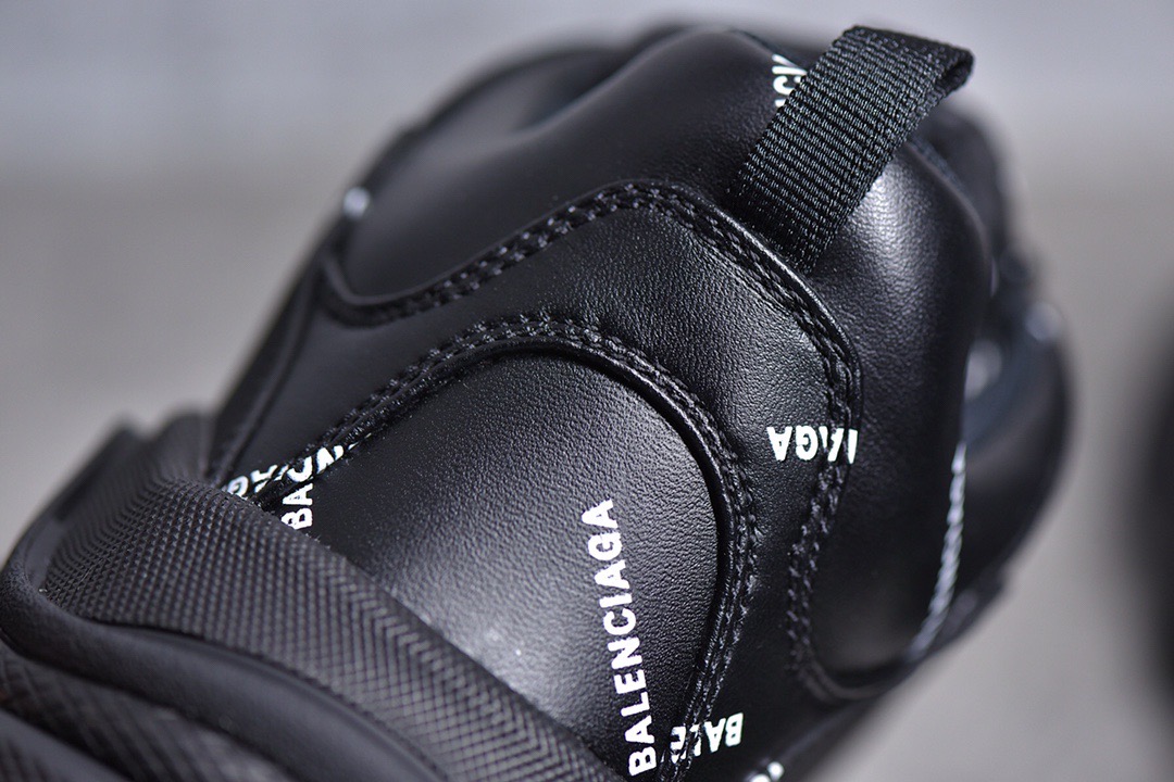 Balenciaga Triple S Allover Logo Black