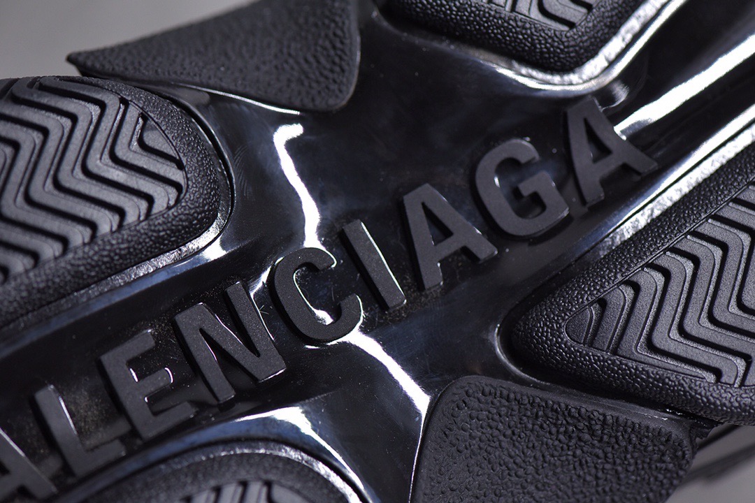 Balenciaga Triple S Allover Logo Black