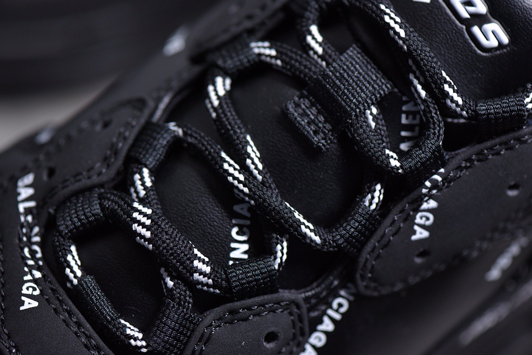 Balenciaga Triple S Allover Logo Black