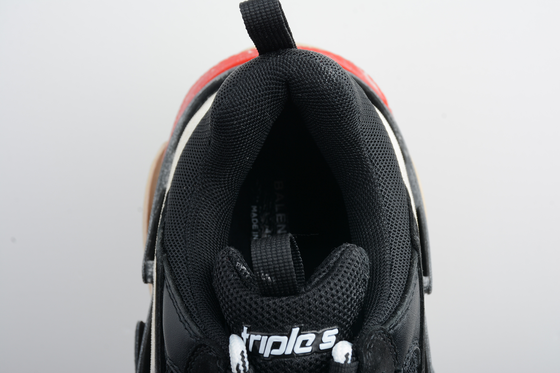 Balenciaga Triple S Black White Red