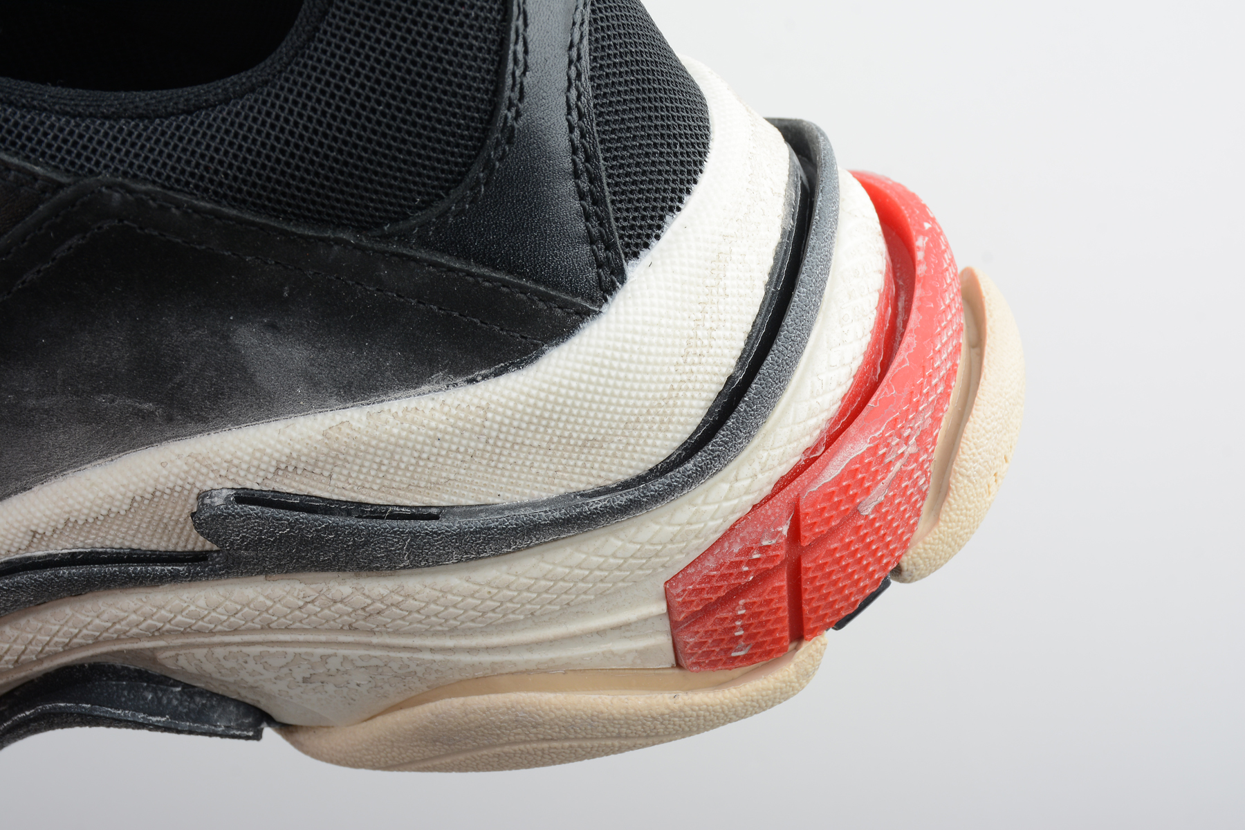 Balenciaga Triple S Black White Red
