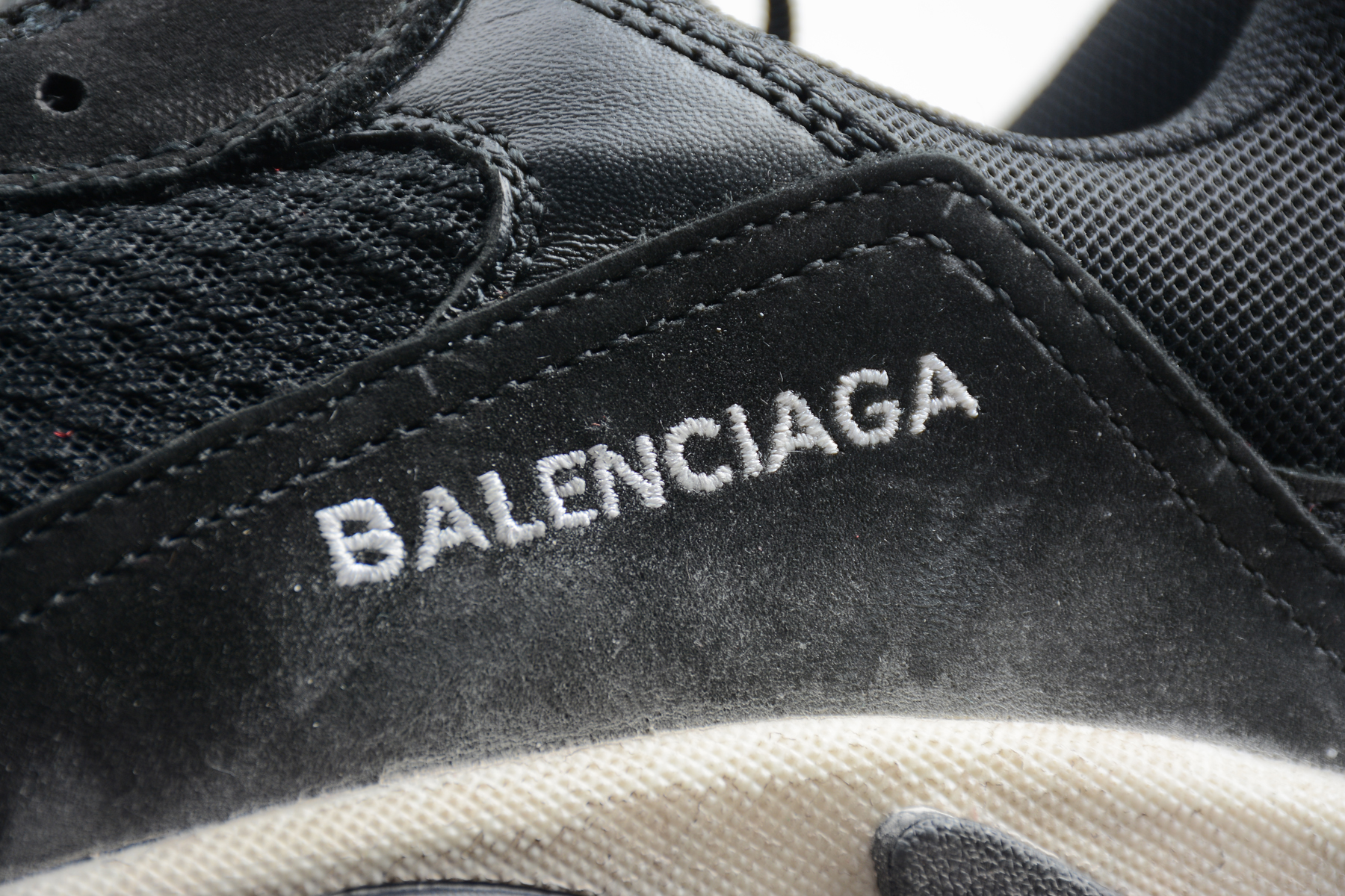 Balenciaga Triple S Black White Red