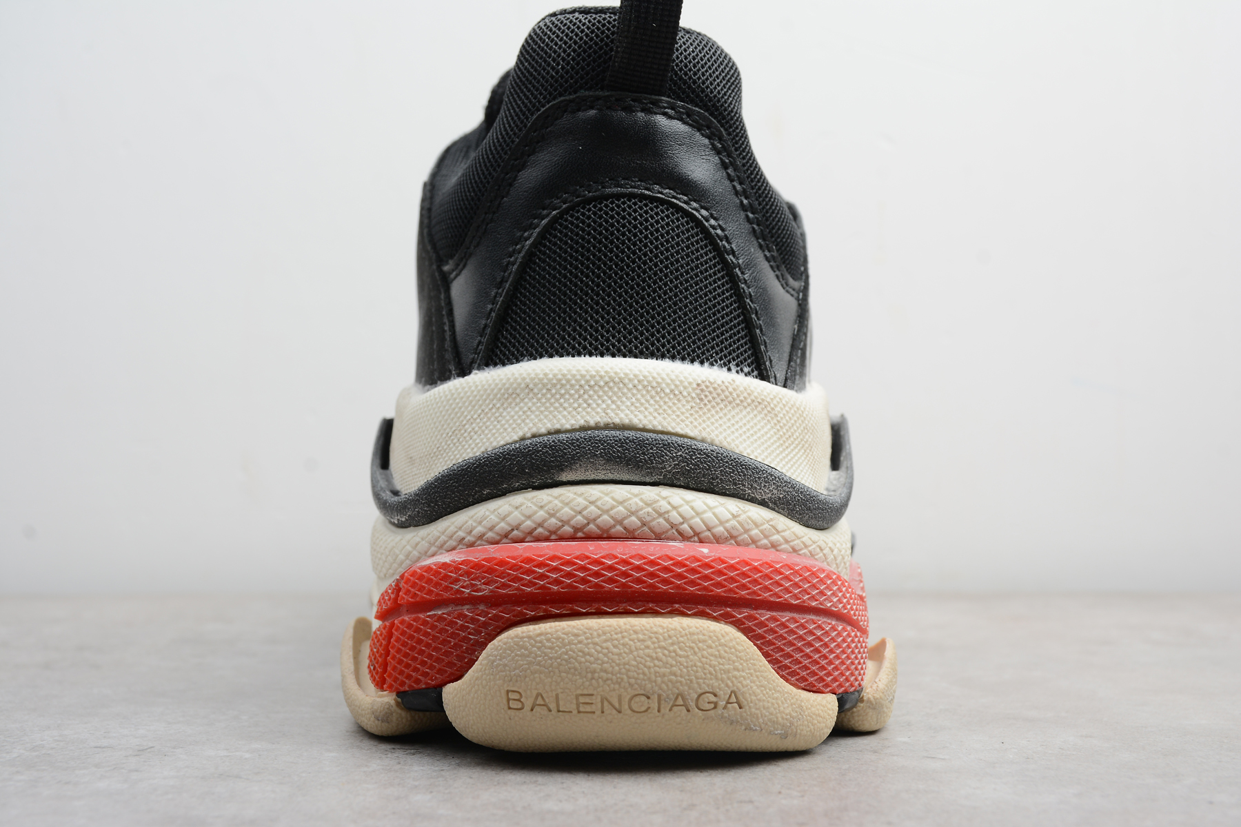 Balenciaga Triple S Black White Red