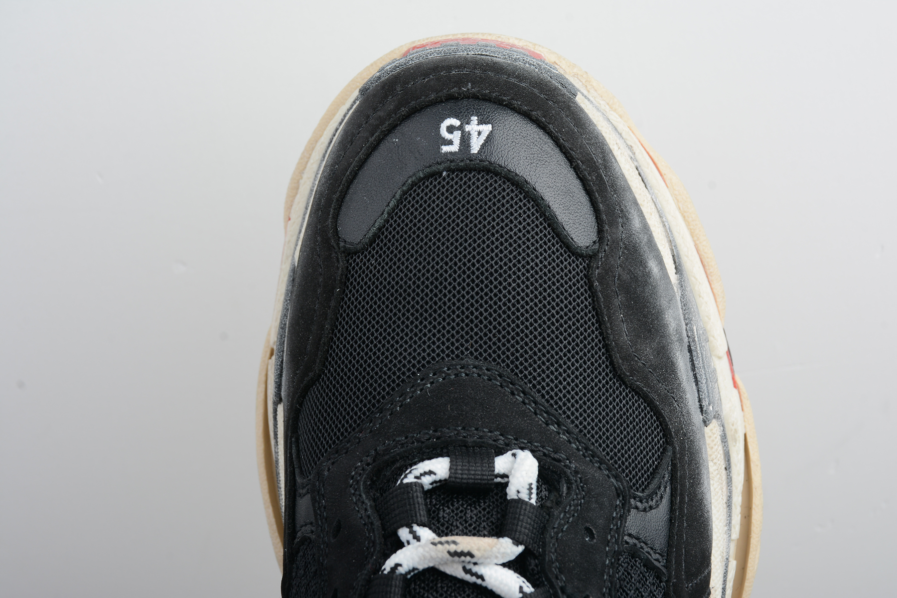 Balenciaga Triple S Black White Red
