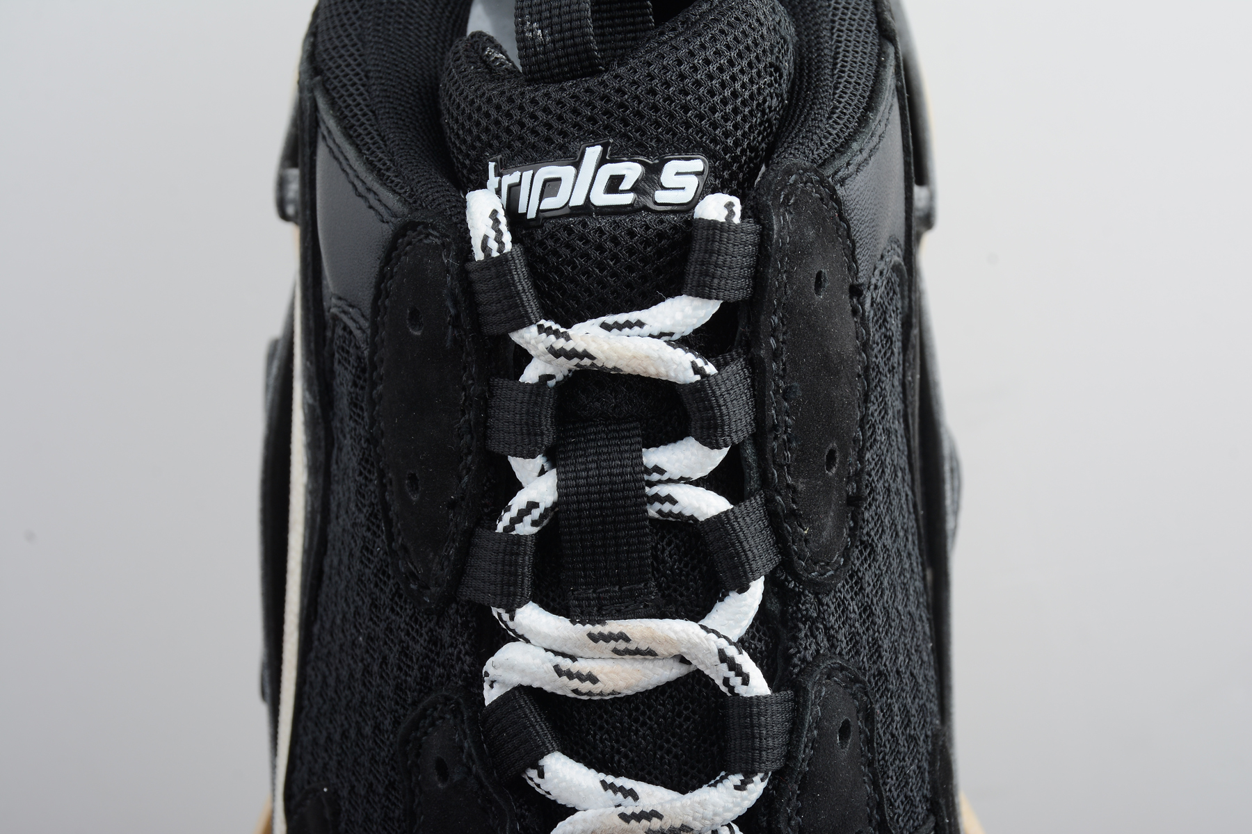 Balenciaga Triple S Black White Red