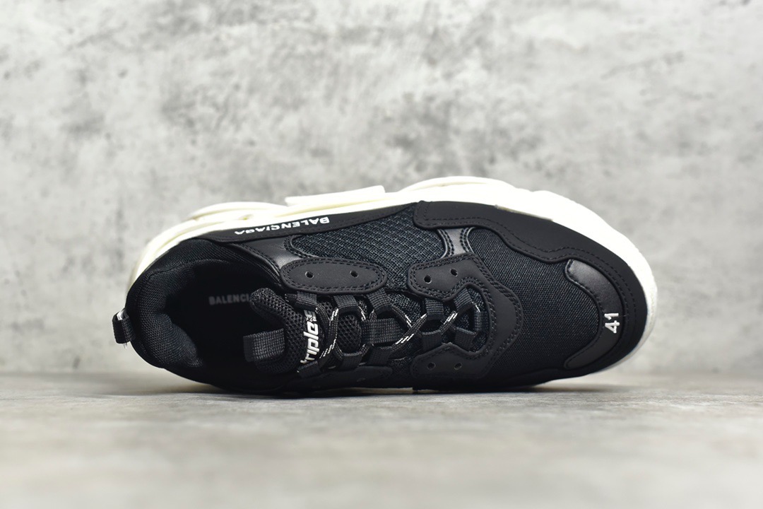Balenciaga Triple S Black White