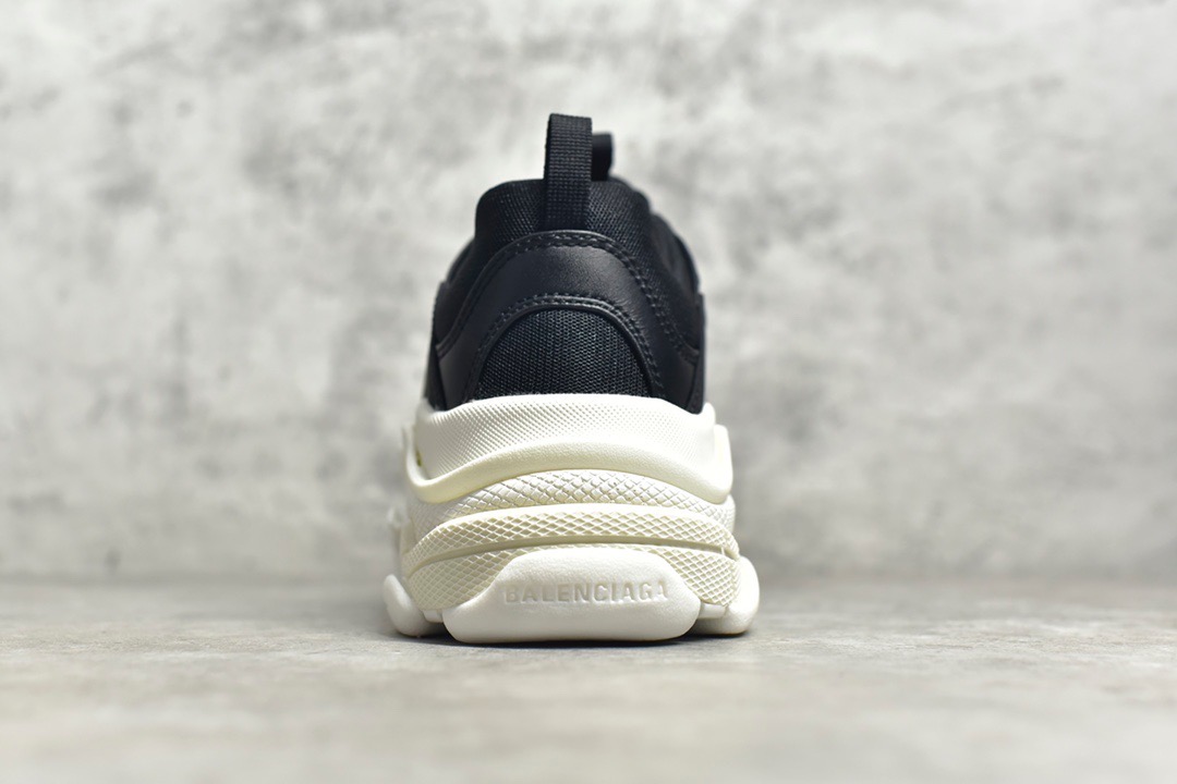 Balenciaga Triple S Black White