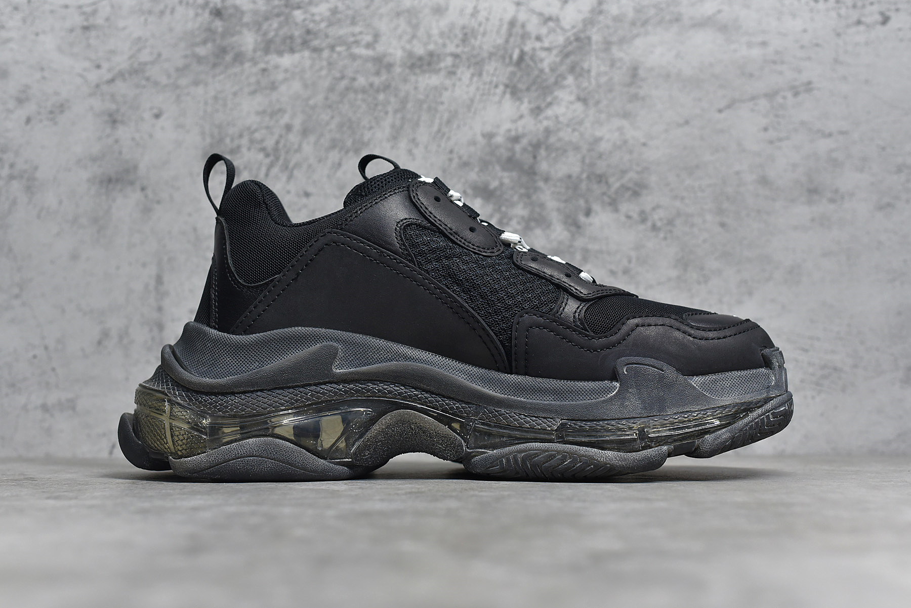 Balenciaga Triple S Clear Sole Black