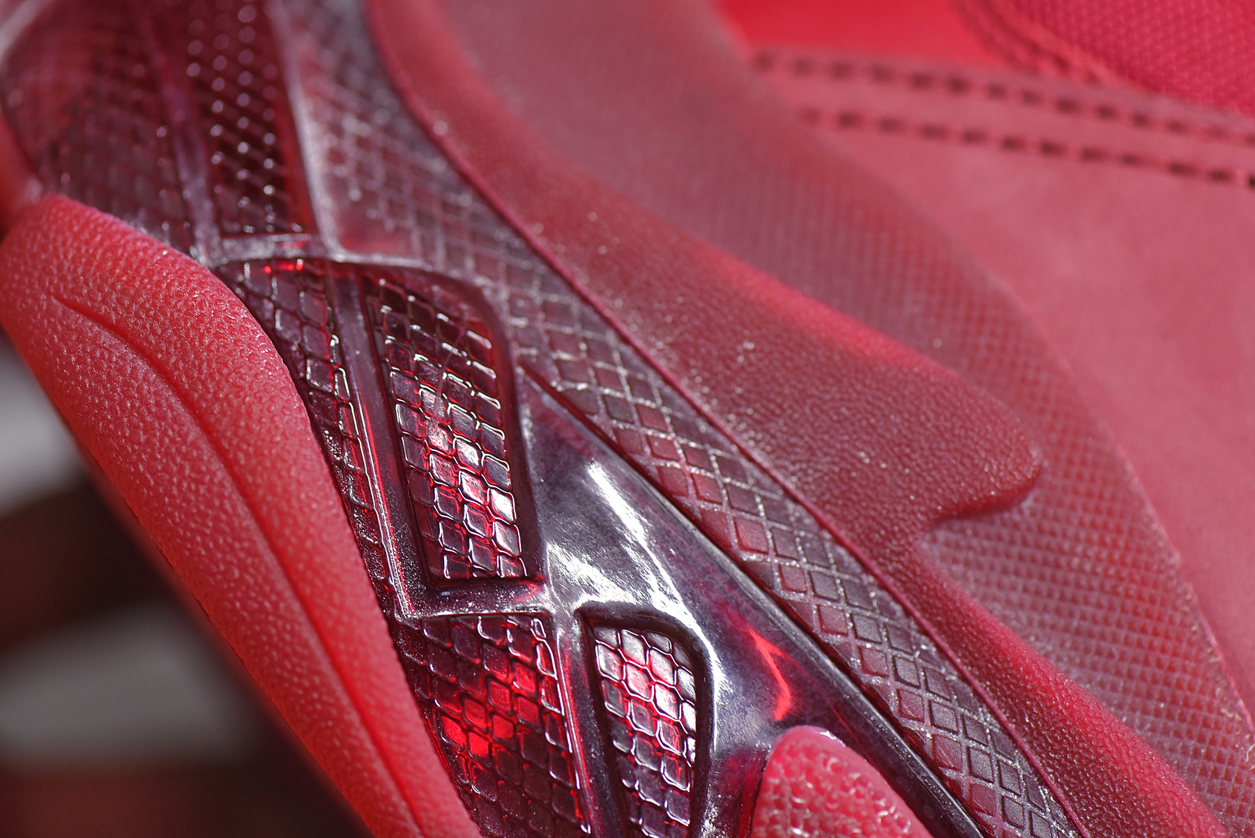 Balenciaga Triple S Clear Sole Burgundy Red