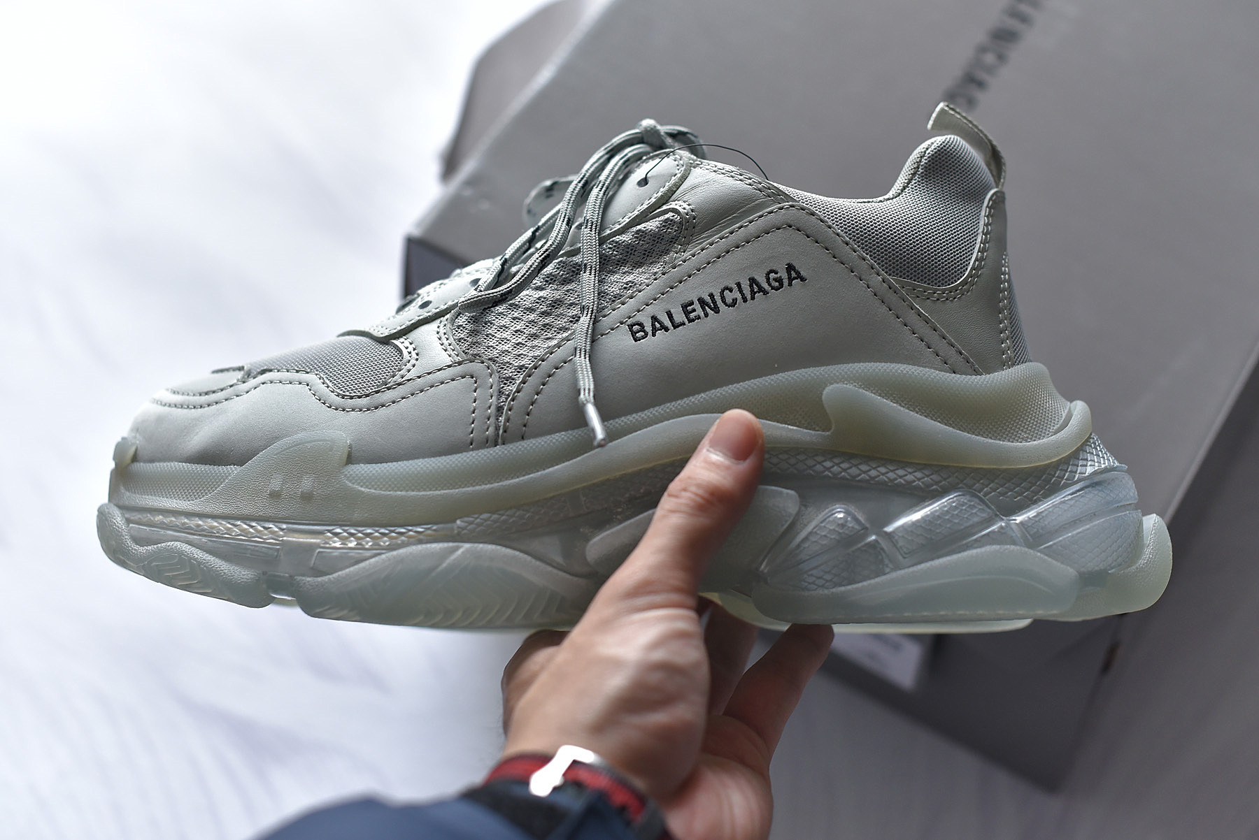 Balenciaga Triple S Clear Sole Grey
