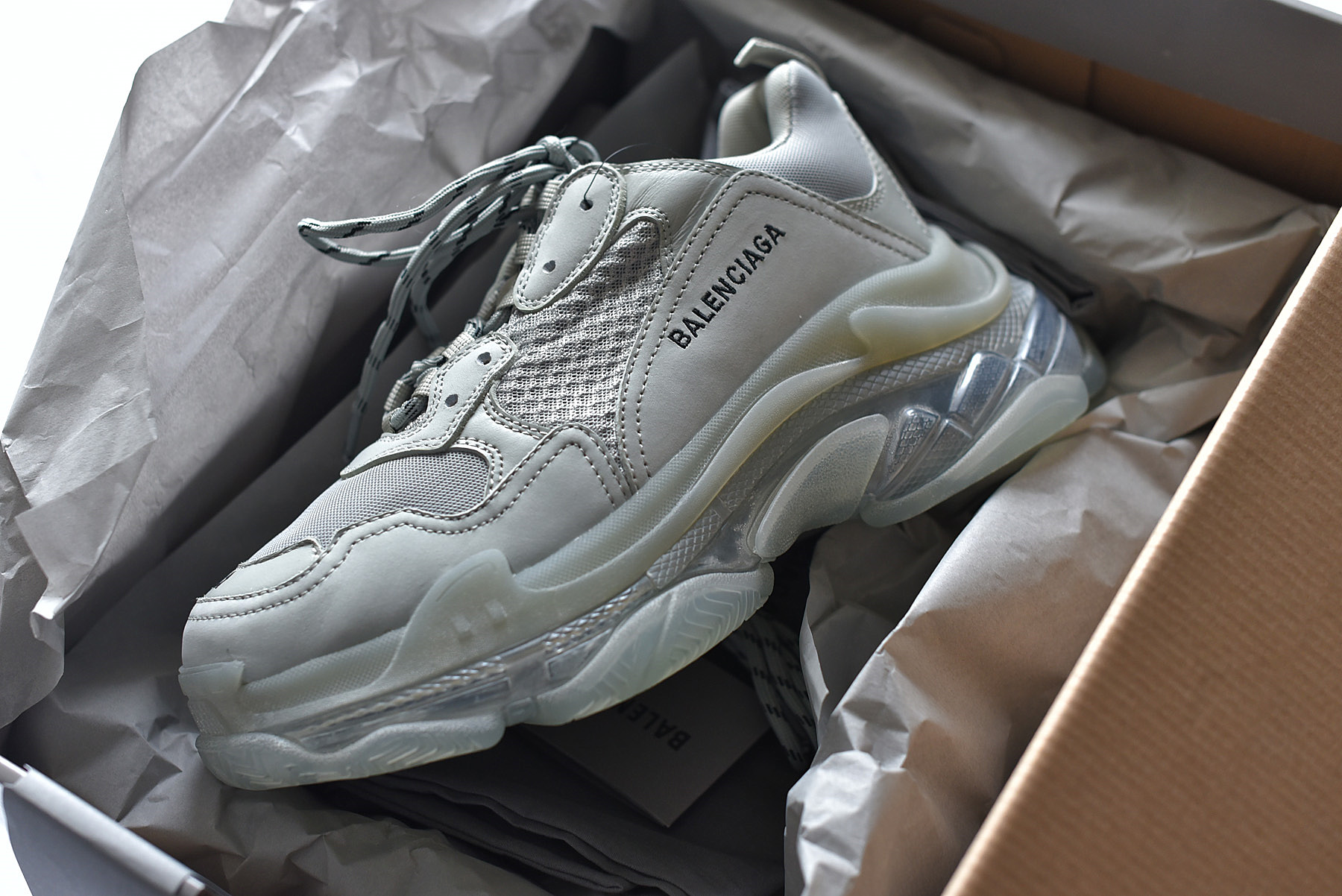 Balenciaga Triple S Clear Sole Grey