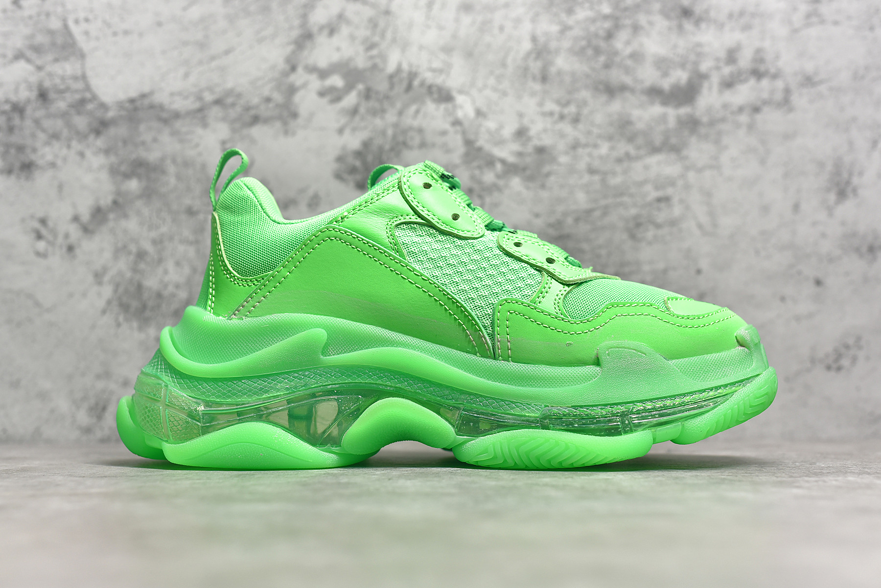 Balenciaga Triple S Clear Sole Neon Green