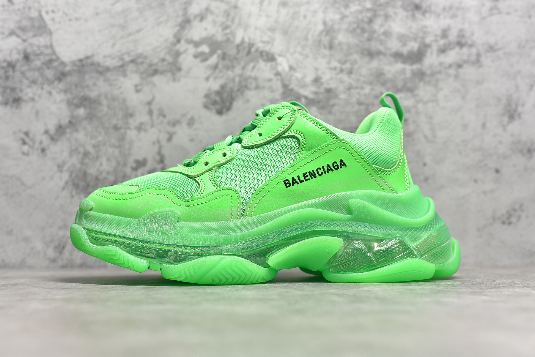 Balenciaga Triple S Clear Sole Neon Green