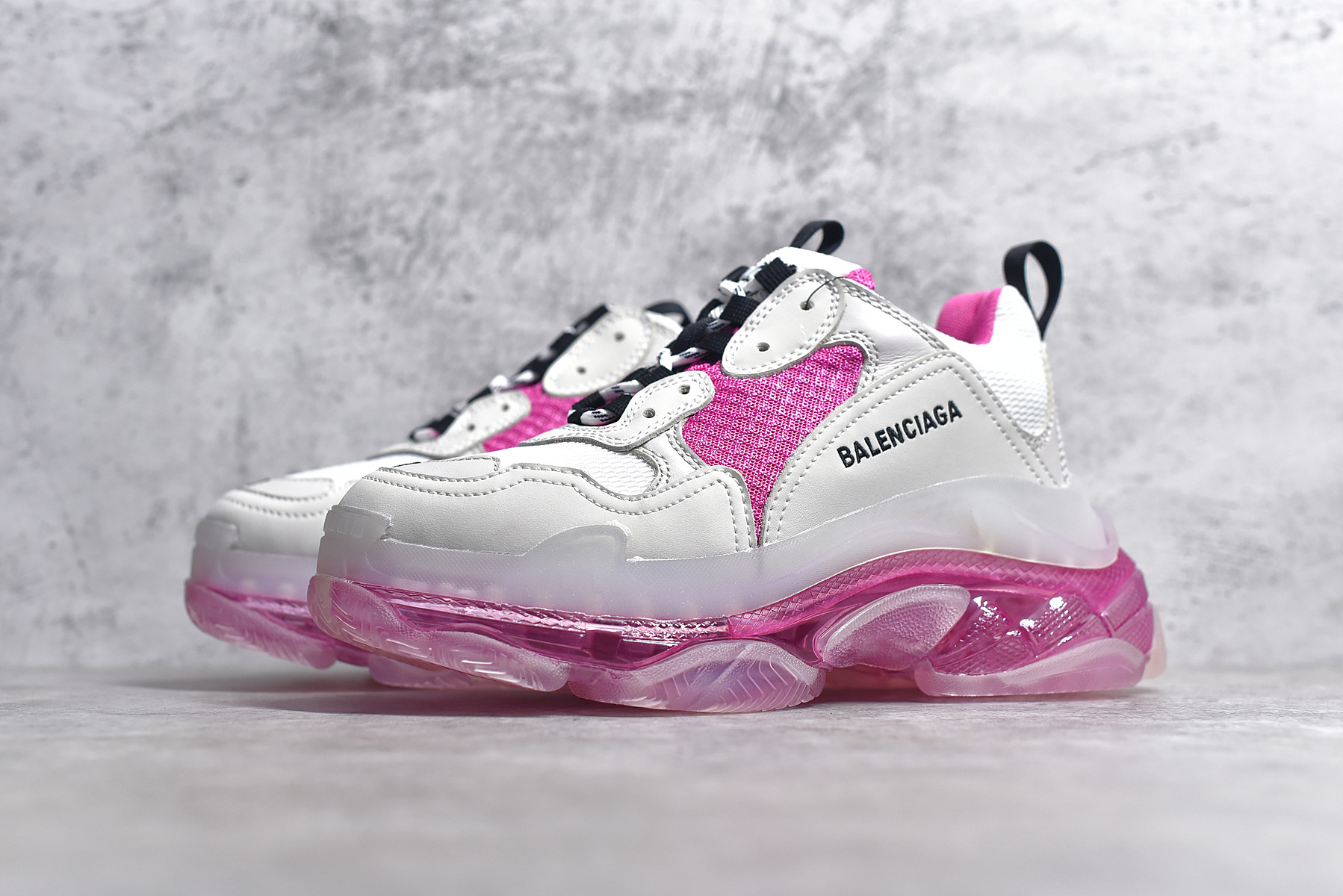 Balenciaga Triple S Clear Sole WhitePink