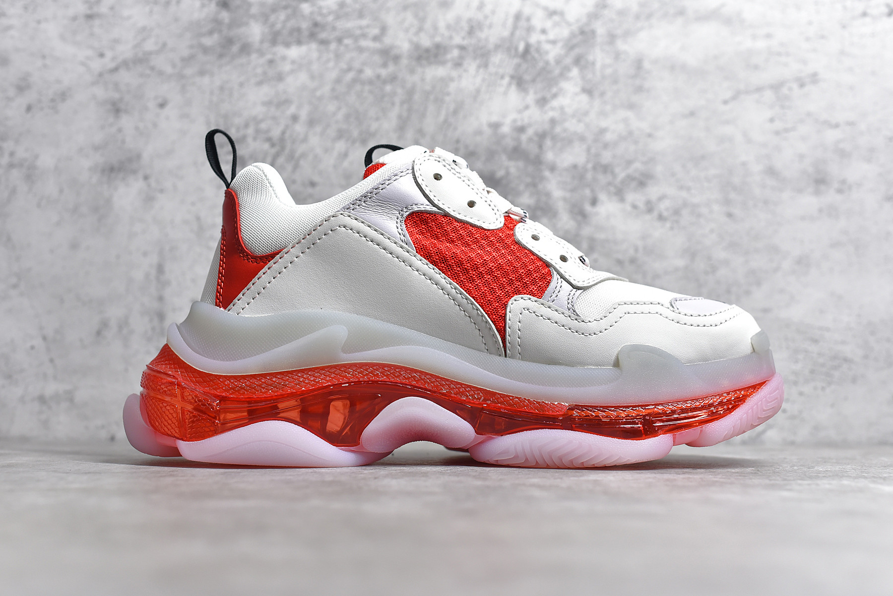 Balenciaga Triple S Clear Sole WhiteRed
