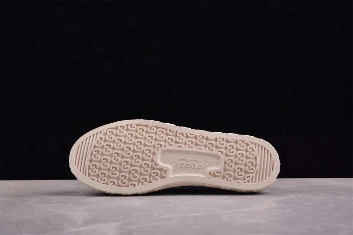 Gucci GG Canvas Blue Suede Sneaker