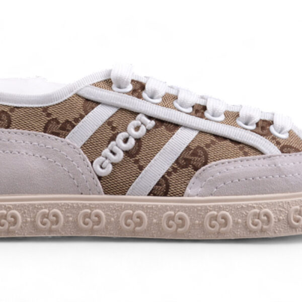 Gucci GG Canvas Light Grey Suede Sneaker
