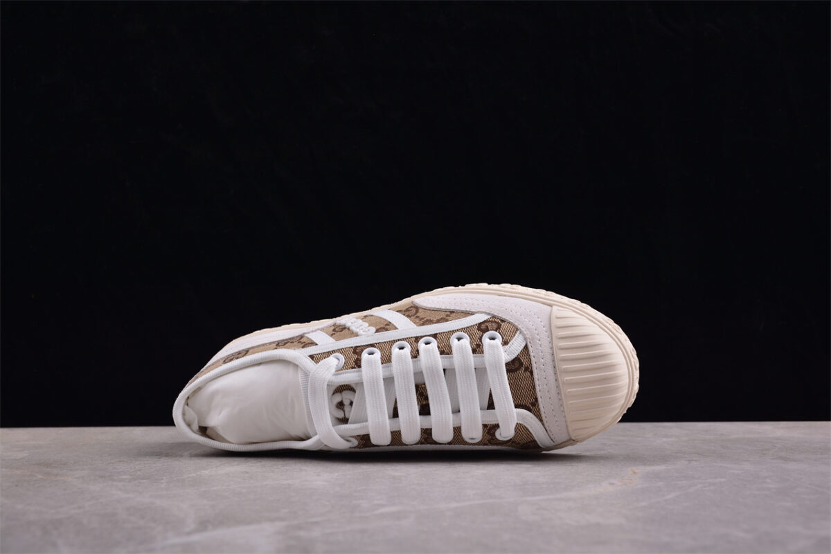 Gucci GG Canvas Light Grey Suede Sneaker
