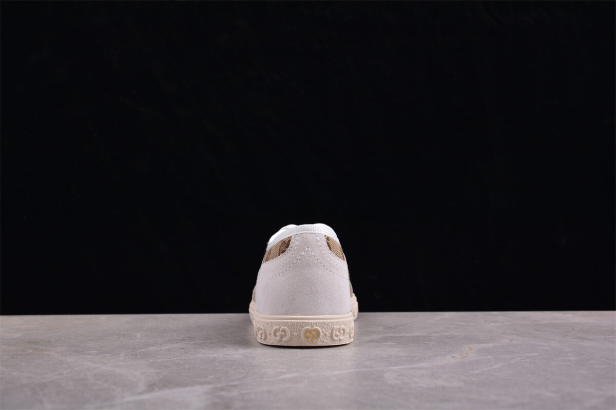Gucci GG Canvas Light Grey Suede Sneaker