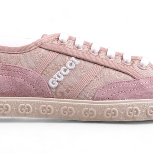 Gucci GG Canvas Pink Suede Sneaker