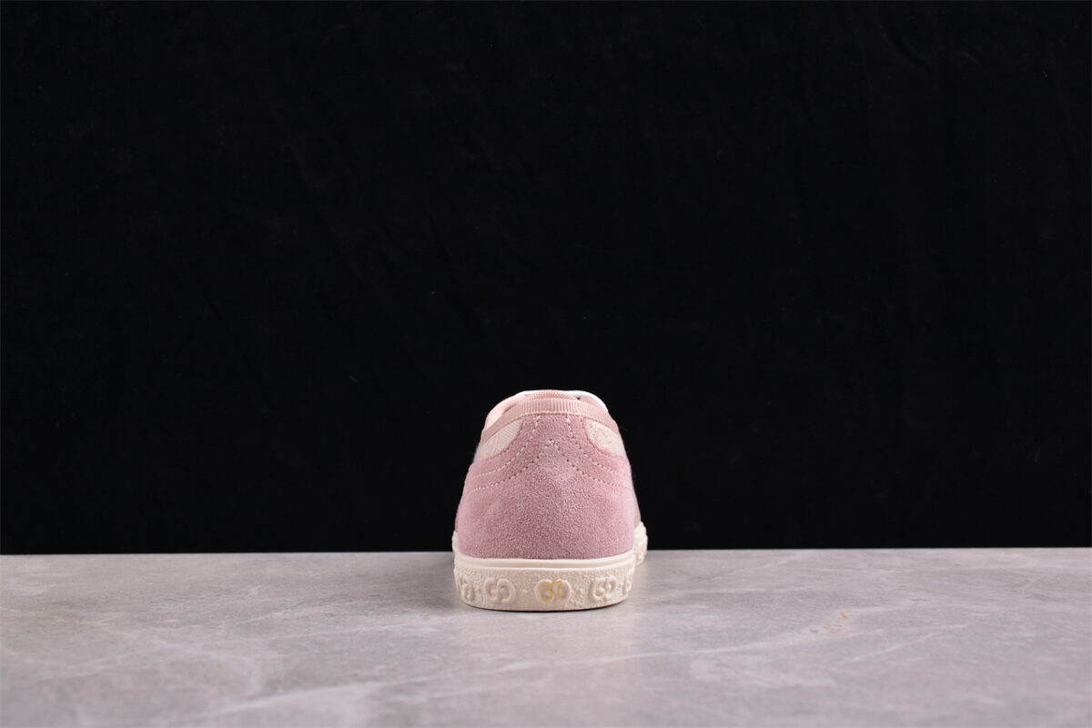 Gucci GG Canvas Pink Suede Sneaker