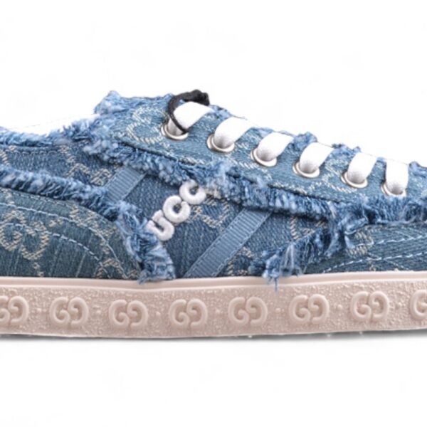 Gucci GG Distressed Denim Sneaker