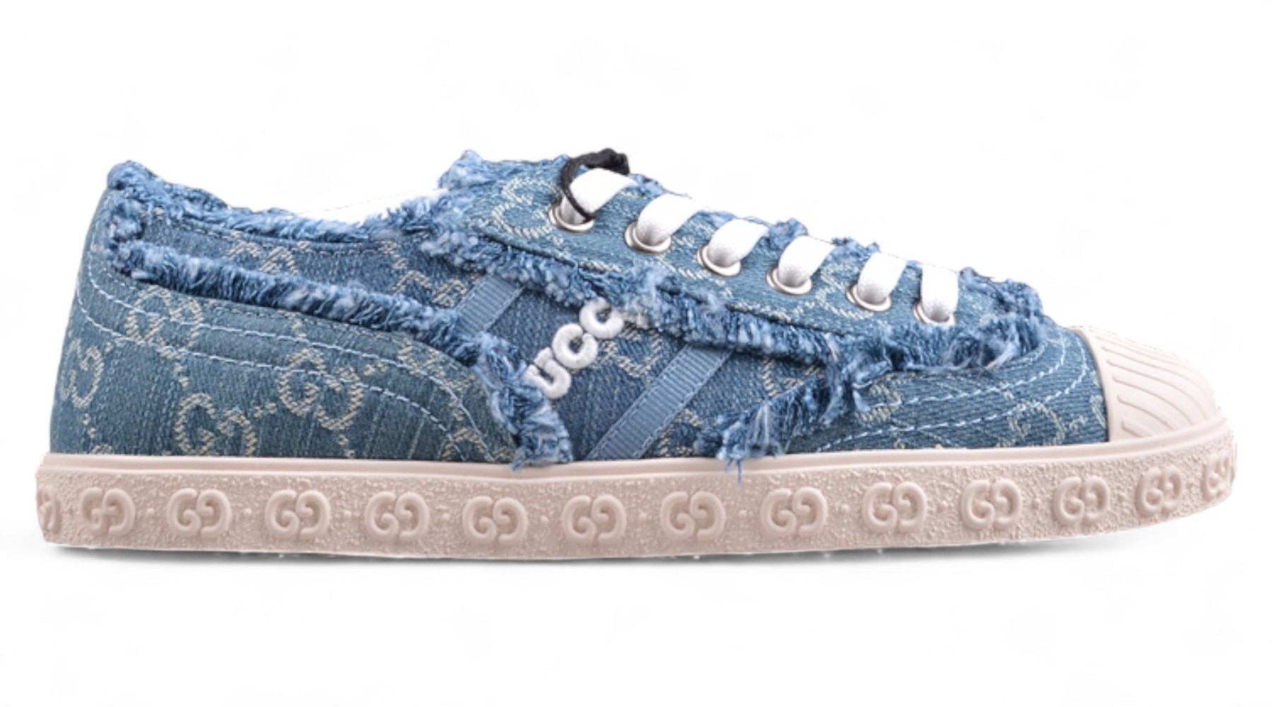 Gucci GG Distressed Denim Sneaker