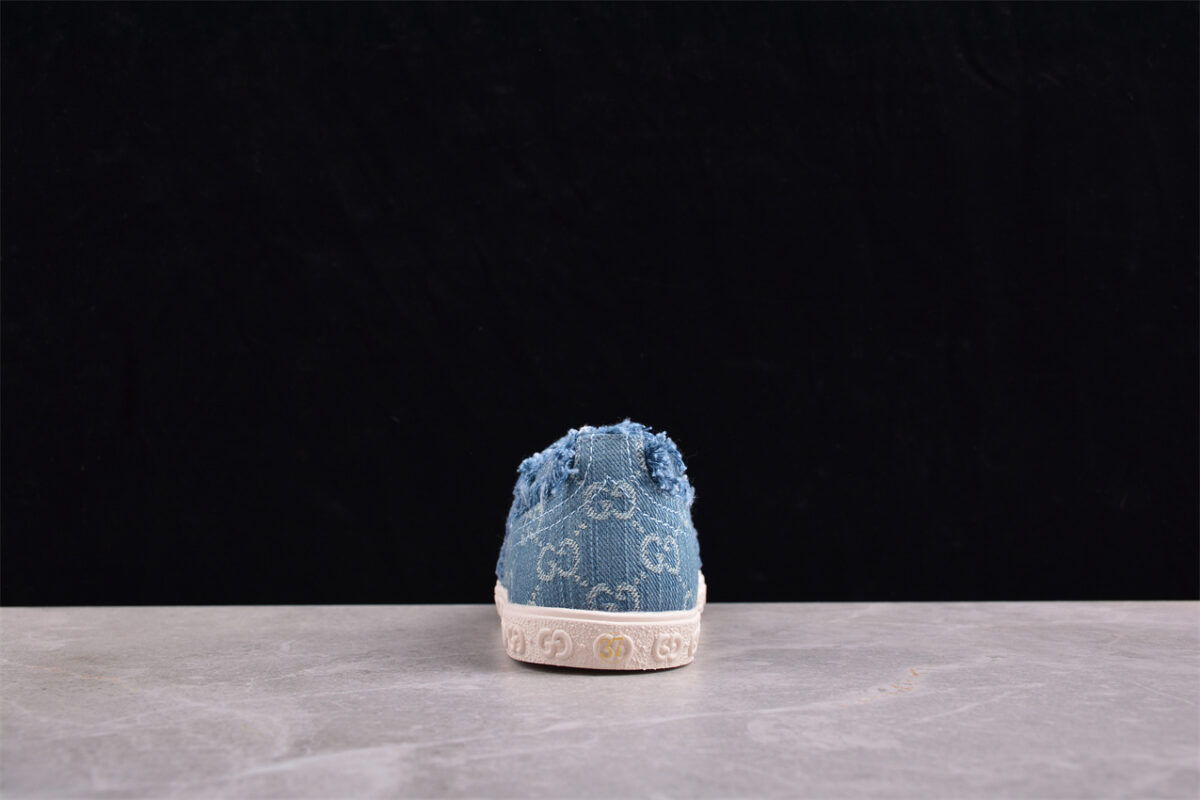 Gucci GG Distressed Denim Sneaker