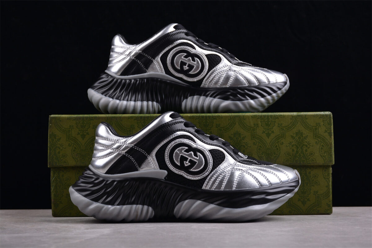 Gucci Metallic Rhyton Sneakers
