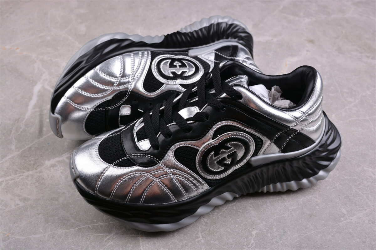 Gucci Metallic Rhyton Sneakers