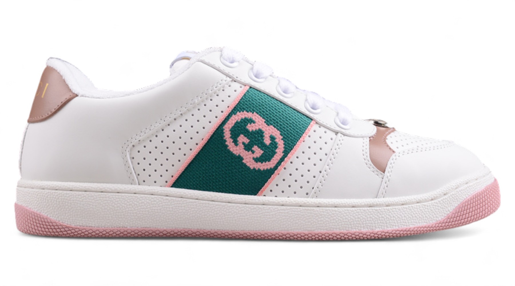 Gucci Screener GG enamel retro dad sneakers