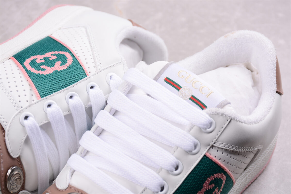 Gucci Screener GG enamel retro dad sneakers