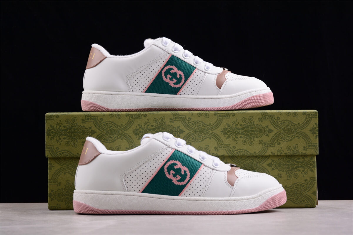 Gucci Screener GG enamel retro dad sneakers