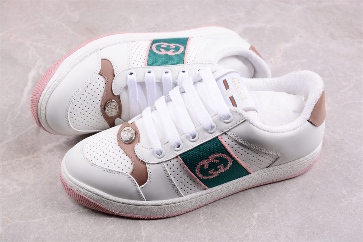 Gucci Screener GG enamel retro dad sneakers
