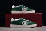 Gucci Suede Green Interlocking G Sneakers