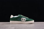 Gucci Suede Green Interlocking G Sneakers