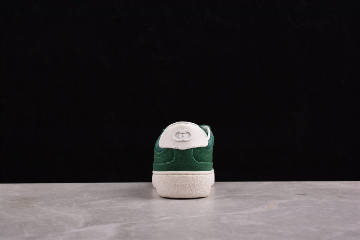 Gucci Suede Green Interlocking G Sneakers