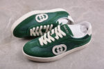 Gucci Suede Green Interlocking G Sneakers