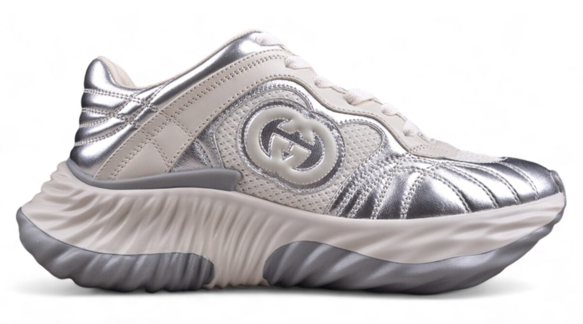 Gucci Ultrapace R Sneaker in Metallic Silver