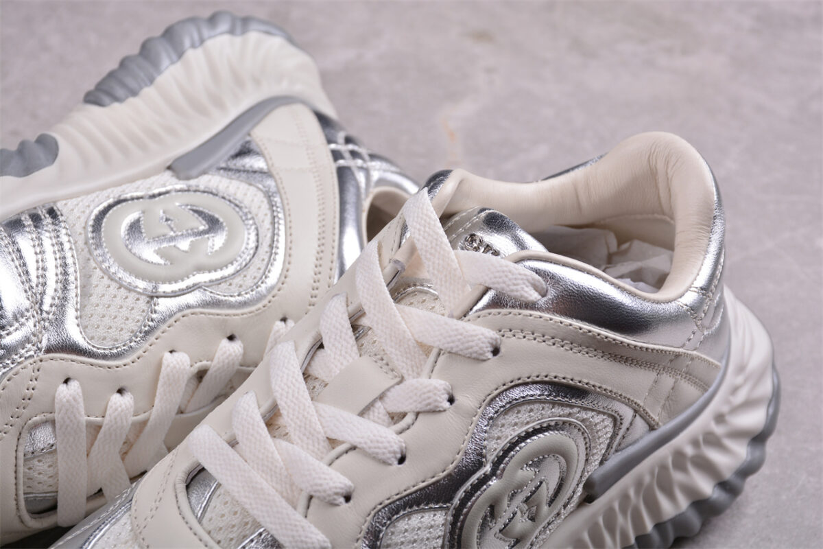 Gucci Ultrapace R Sneaker in Metallic Silver