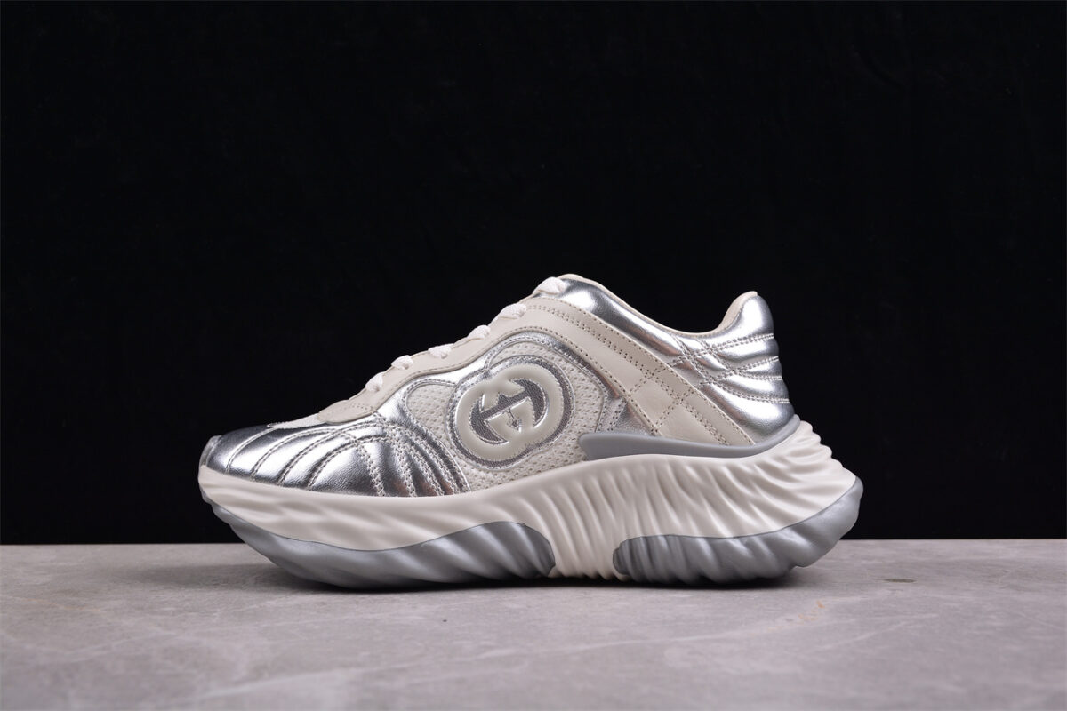 Gucci Ultrapace R Sneaker in Metallic Silver