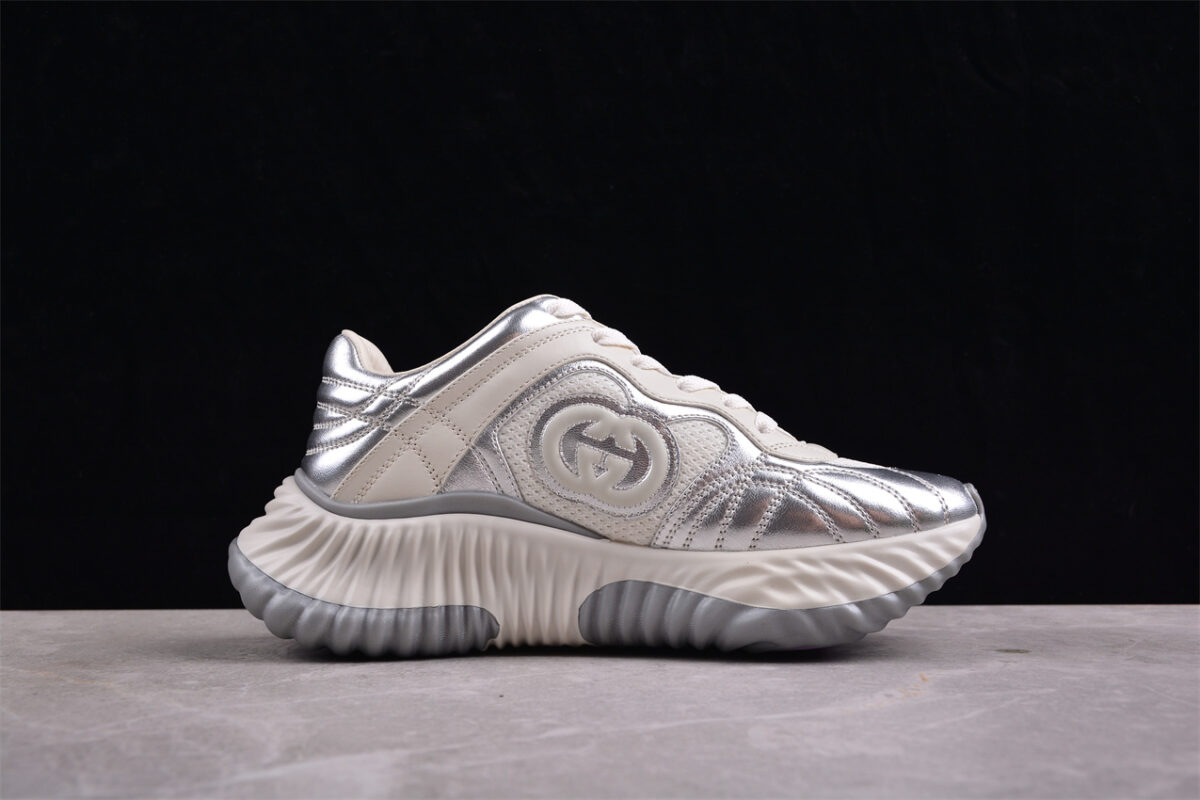 Gucci Ultrapace R Sneaker in Metallic Silver